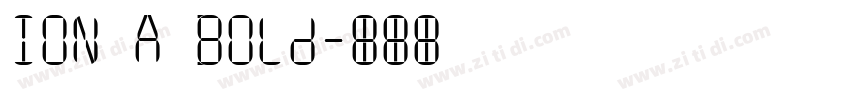 ION A Bold字体转换